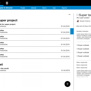ekran crm programı ekranlar